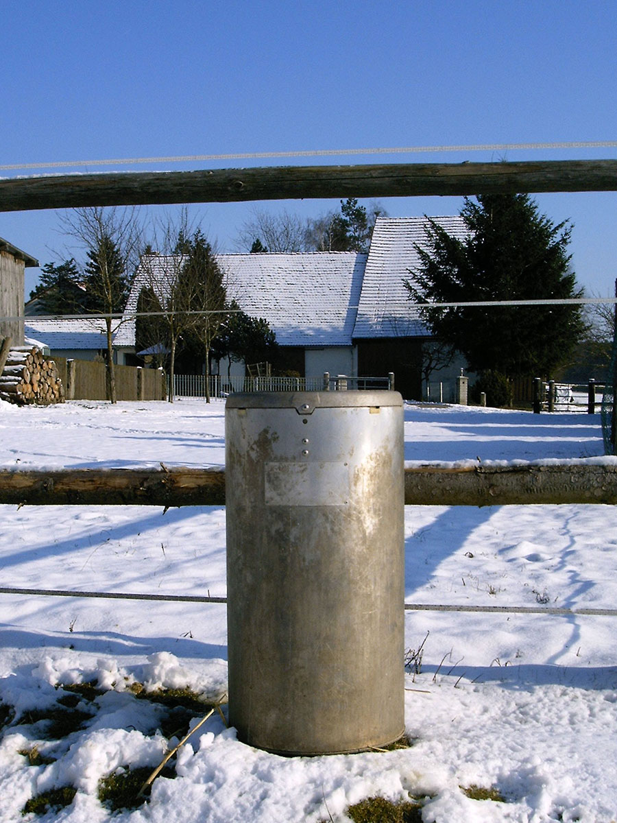 Beheizbare Nelson-Außentränke im Winter
